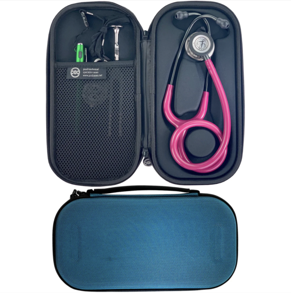 Pod Technical Classicpod Micro Stethoscope Case for Littmann Classic Stethoscopes - Caribbean Blue